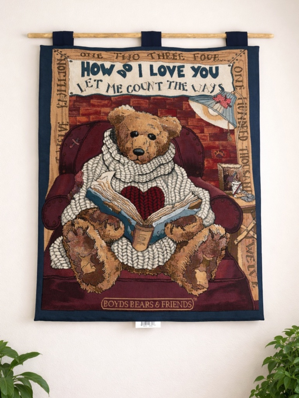 Boyd's Bears Wall Hanging How Do I Love You Let Me Count The Ways